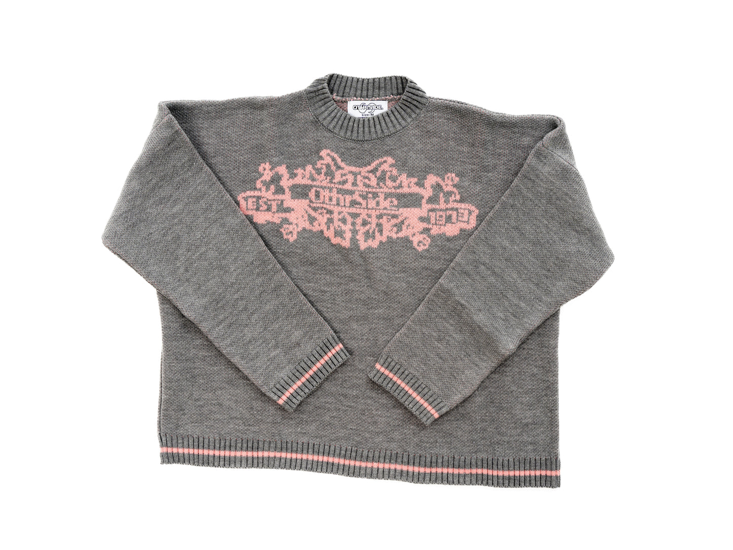 SIGNATURE KNITTED SWEATER GRAY